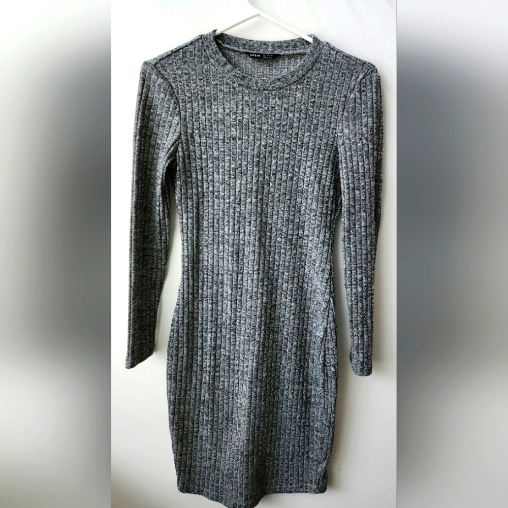 Bodycon Sweater Dress Midi sz S‎